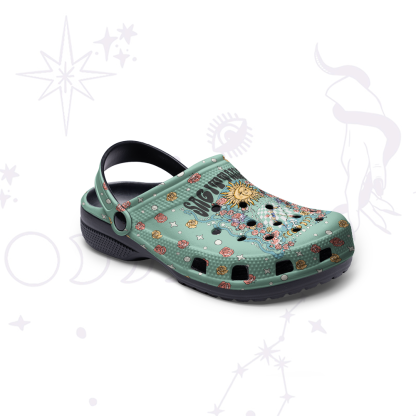 Purplehecate Sagittarius Spirit Zodiac Rubber Clogs