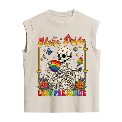 Purplehecate More Pride Less Prejudice Skeleton Vintage Washed Tank
