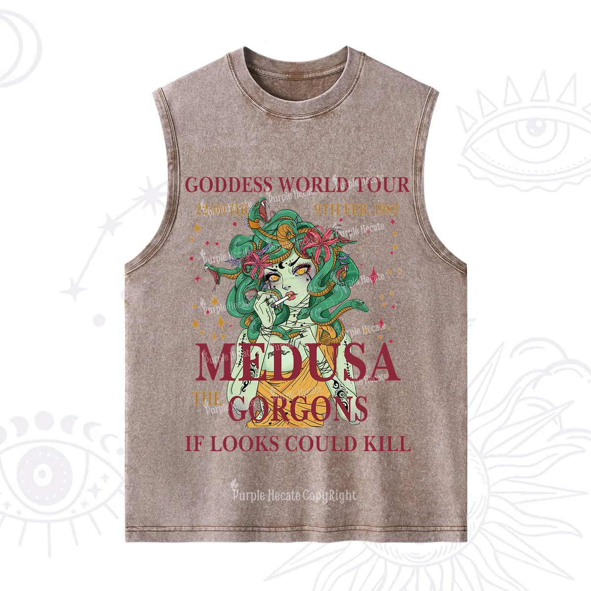 Purplehecate Medusa The Gorgons Washed Tank