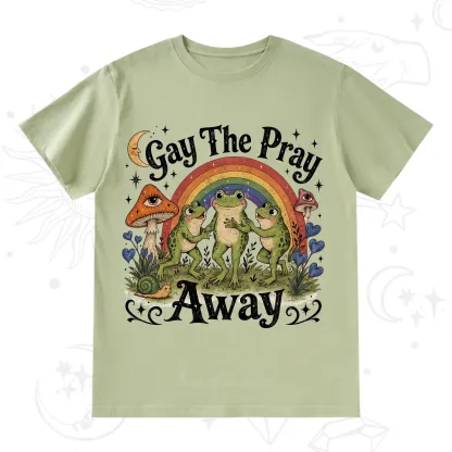 Purplehecate Gay The Pray Away Frog Pride T-Shirt