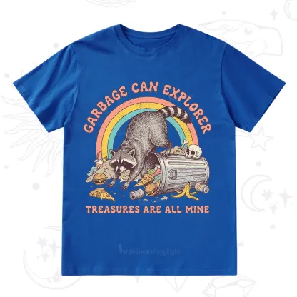 Purplehecate Garbage Can Explorer Raccoon T-Shirt