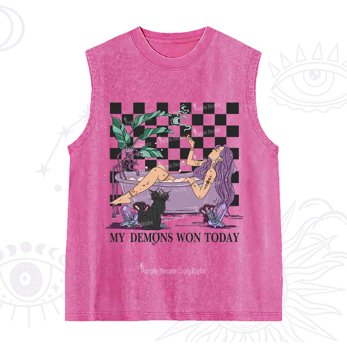 Purplehecate My Demons Won Today Washed Tank