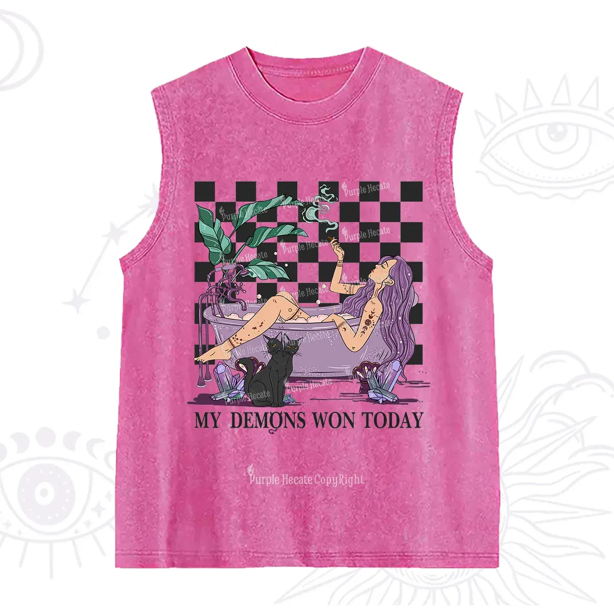 Purplehecate My Demons Won Today Washed Tank