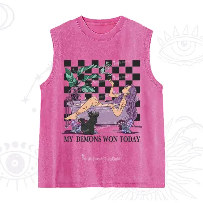 Purplehecate My Demons Won Today Washed Tank