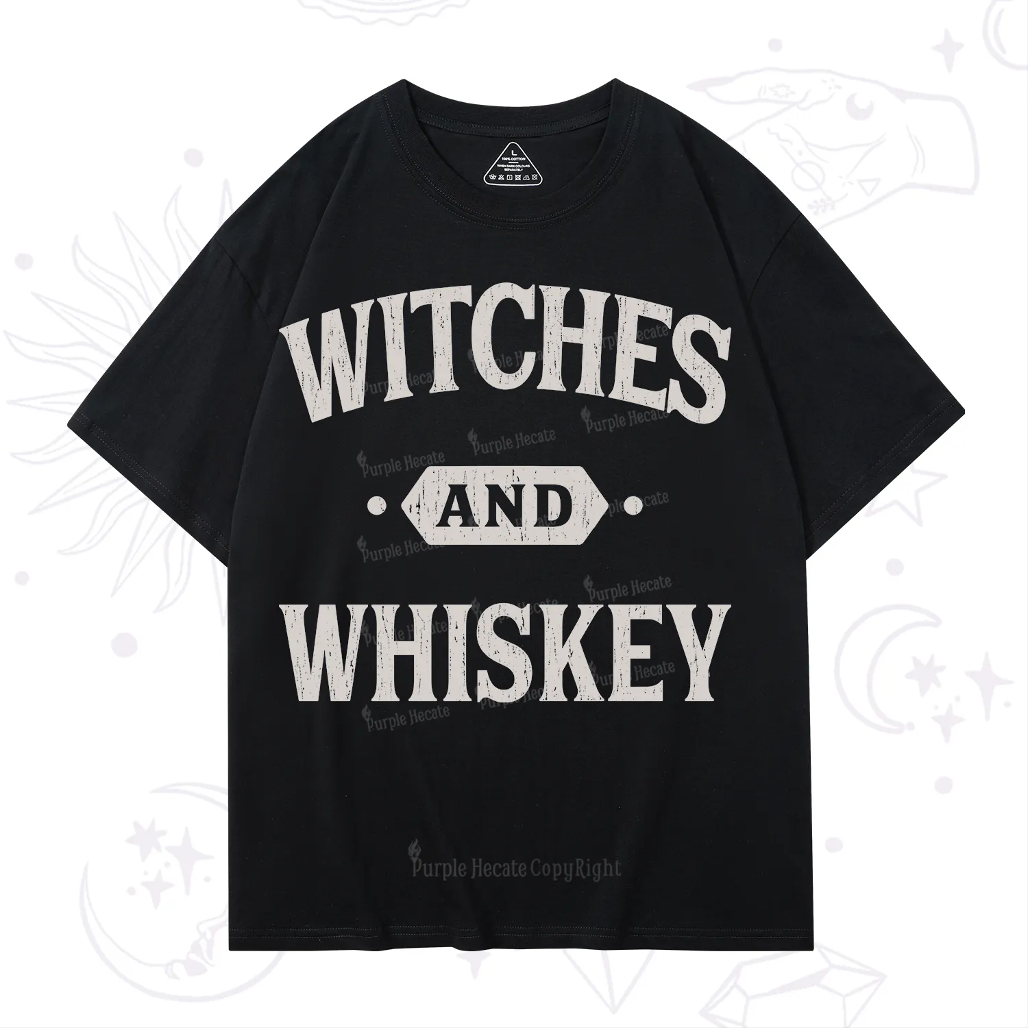 Purplehecate Witches and Whiskey T-Shirt