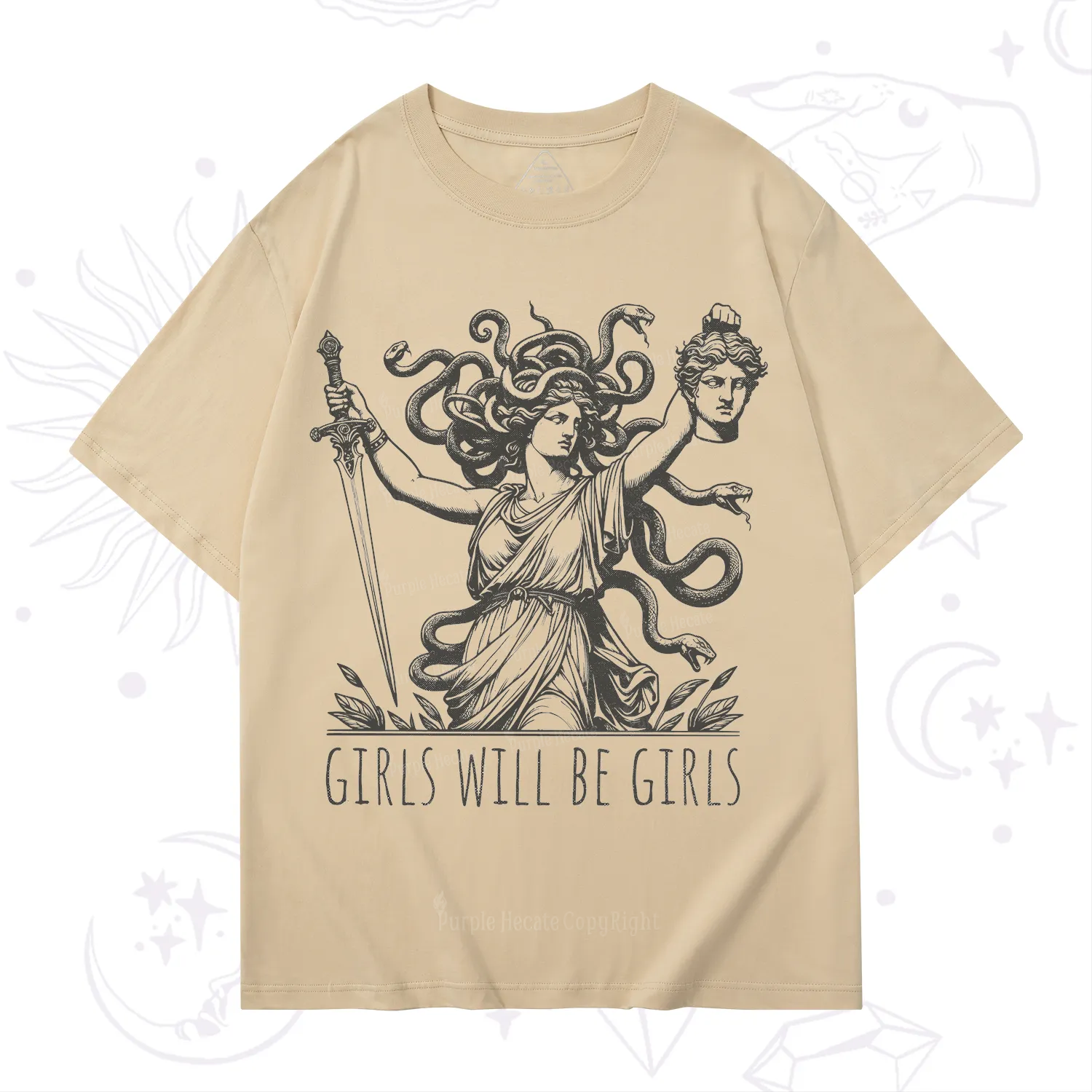 Purplehecate Girls Will Be Girls Medusa T-Shirt