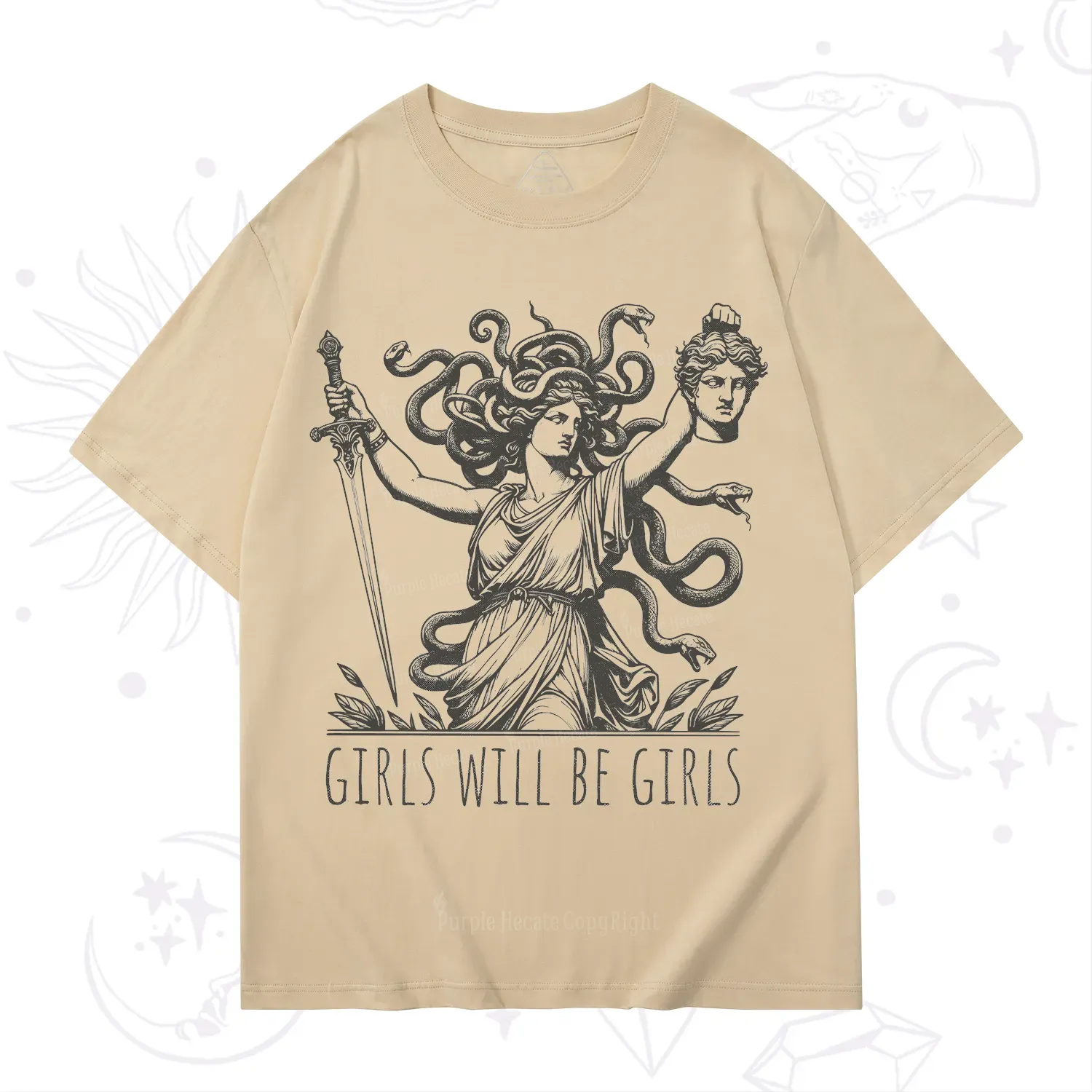 Purplehecate Girls Will Be Girls Medusa T-Shirt