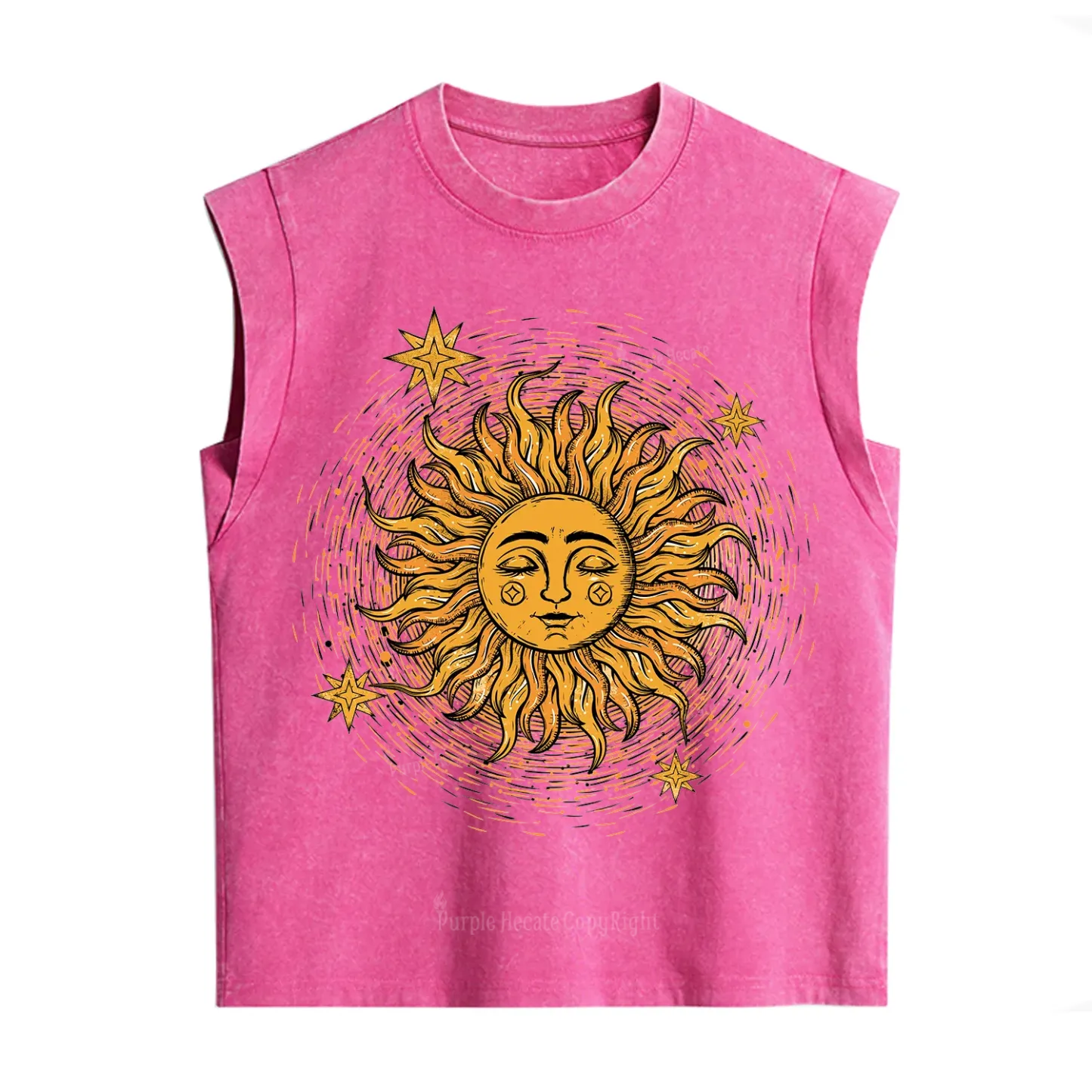 Purplehecate Celestial Sun Vintage Washed Tank