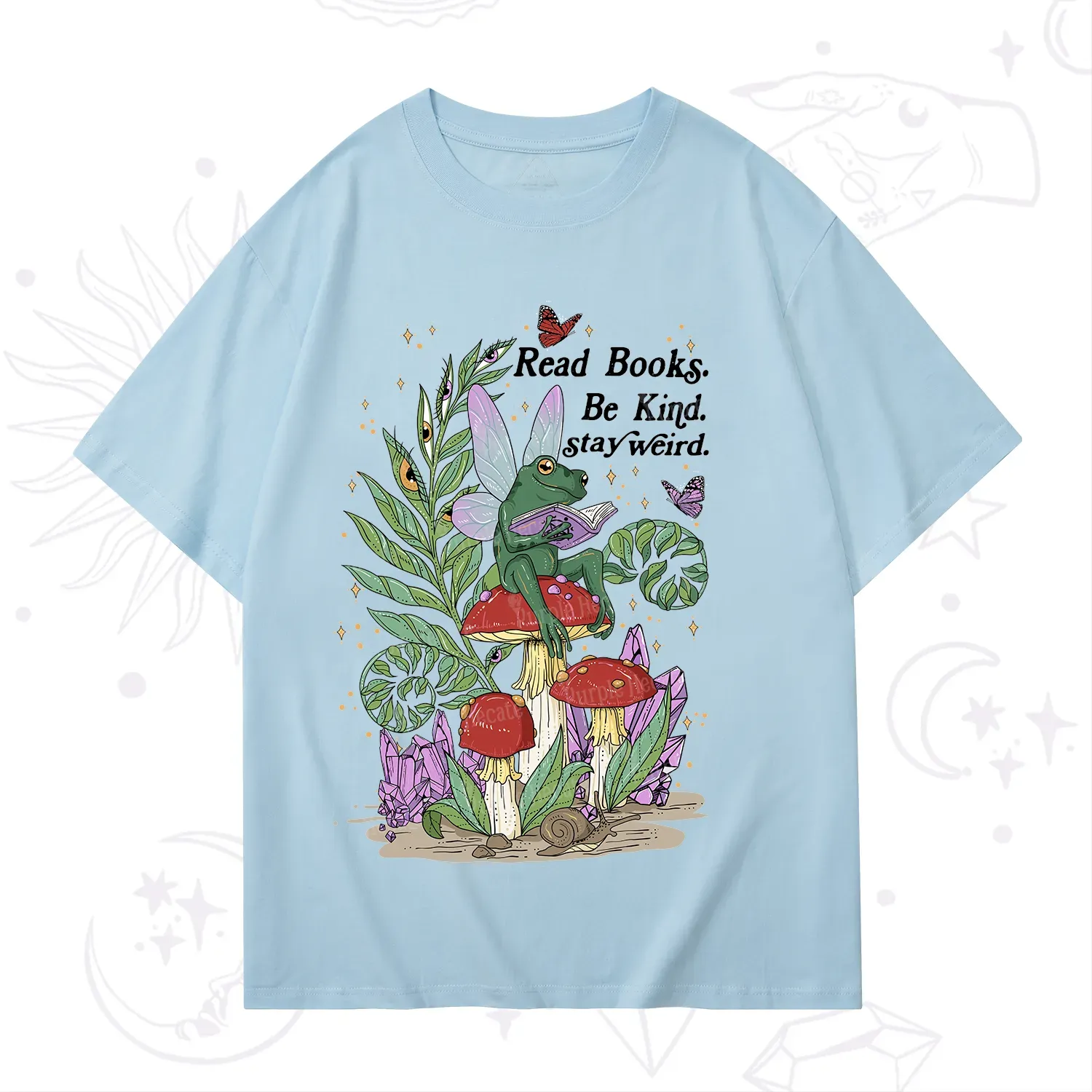 Purplehecate Read Books Be Kind Stay Weird T-Shirt