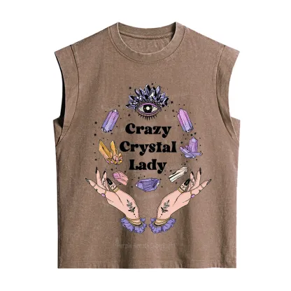 Purplehecate Crazy Crystal Lady Vintage Washed Tank