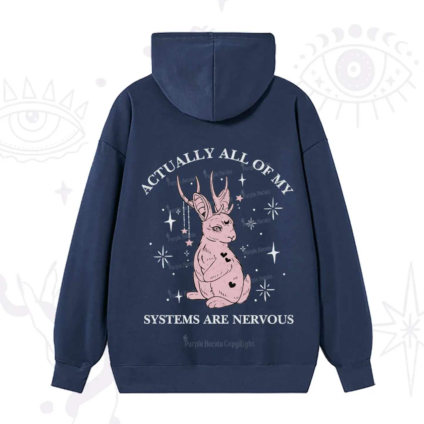 Purplehecate Actually All Of My Systems Are Nervous Hoodie