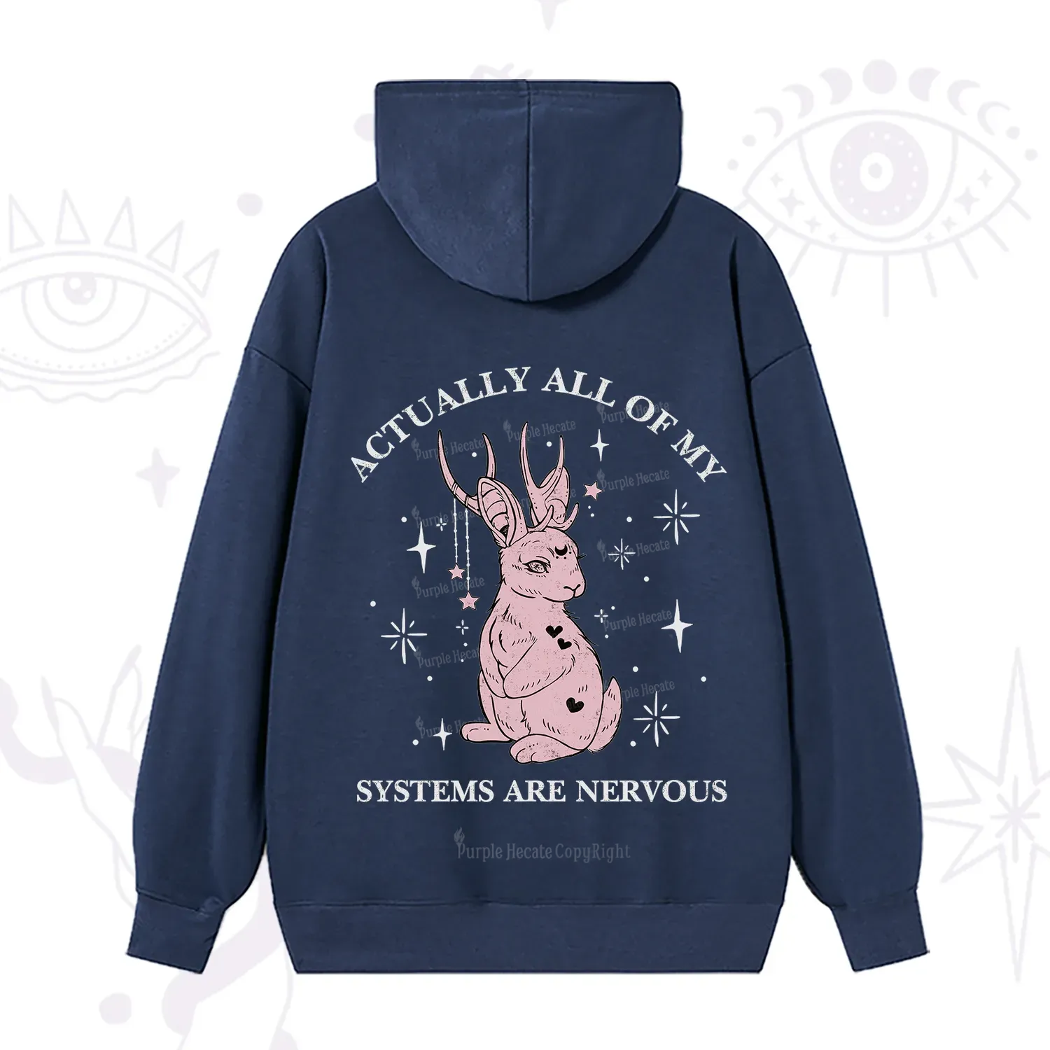 Purplehecate Actually All Of My Systems Are Nervous Hoodie