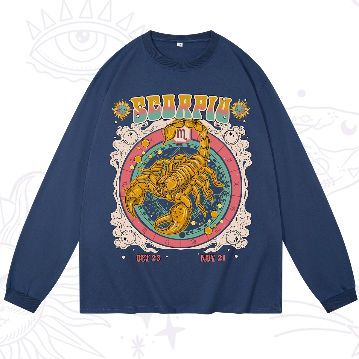 Purplehecate Scorpio Cosmic Zodiac Long Sleeve T-Shirt
