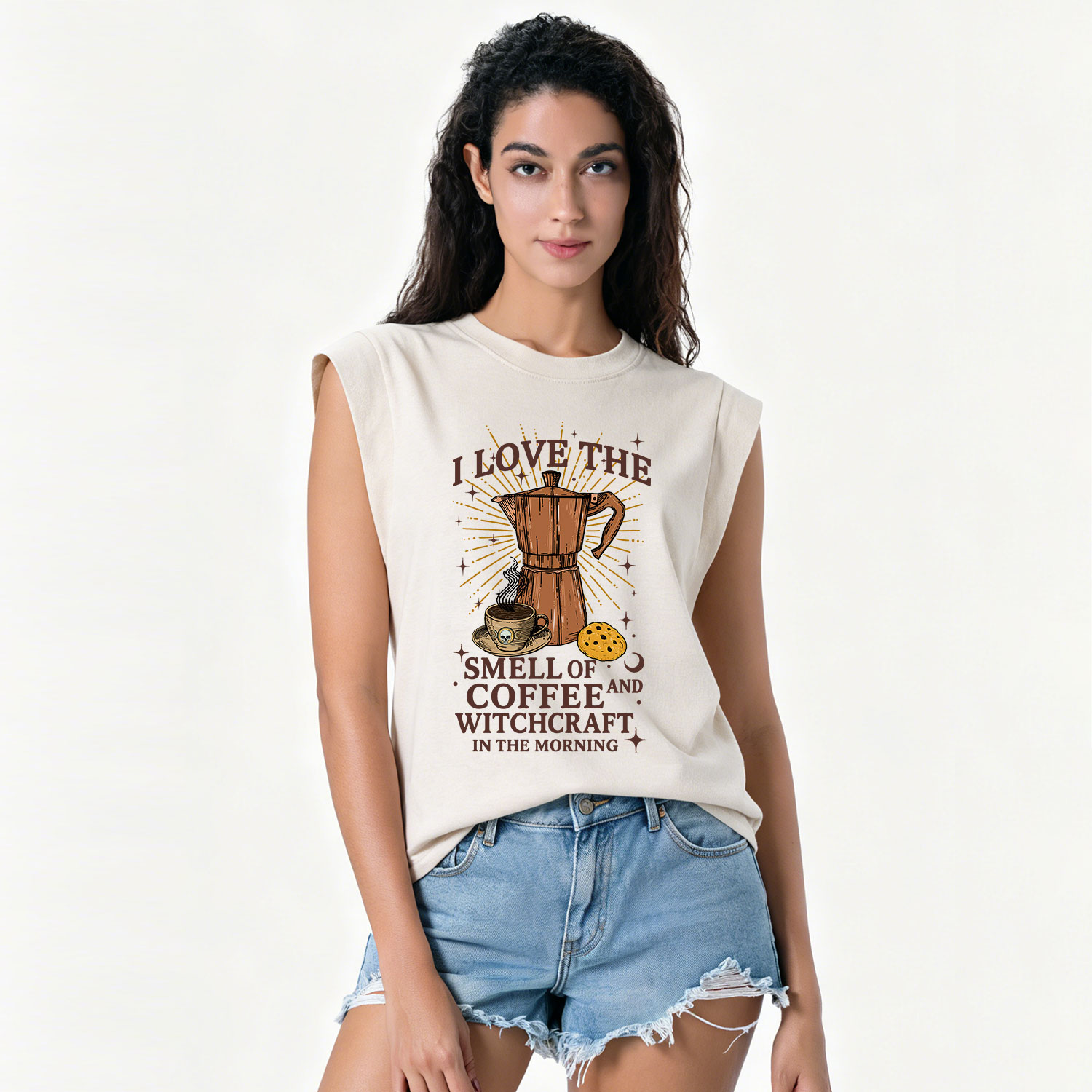 Purplehecate I Love The Smell Of Coffee And Witchcraft In The Morning Vintage Washed Tank