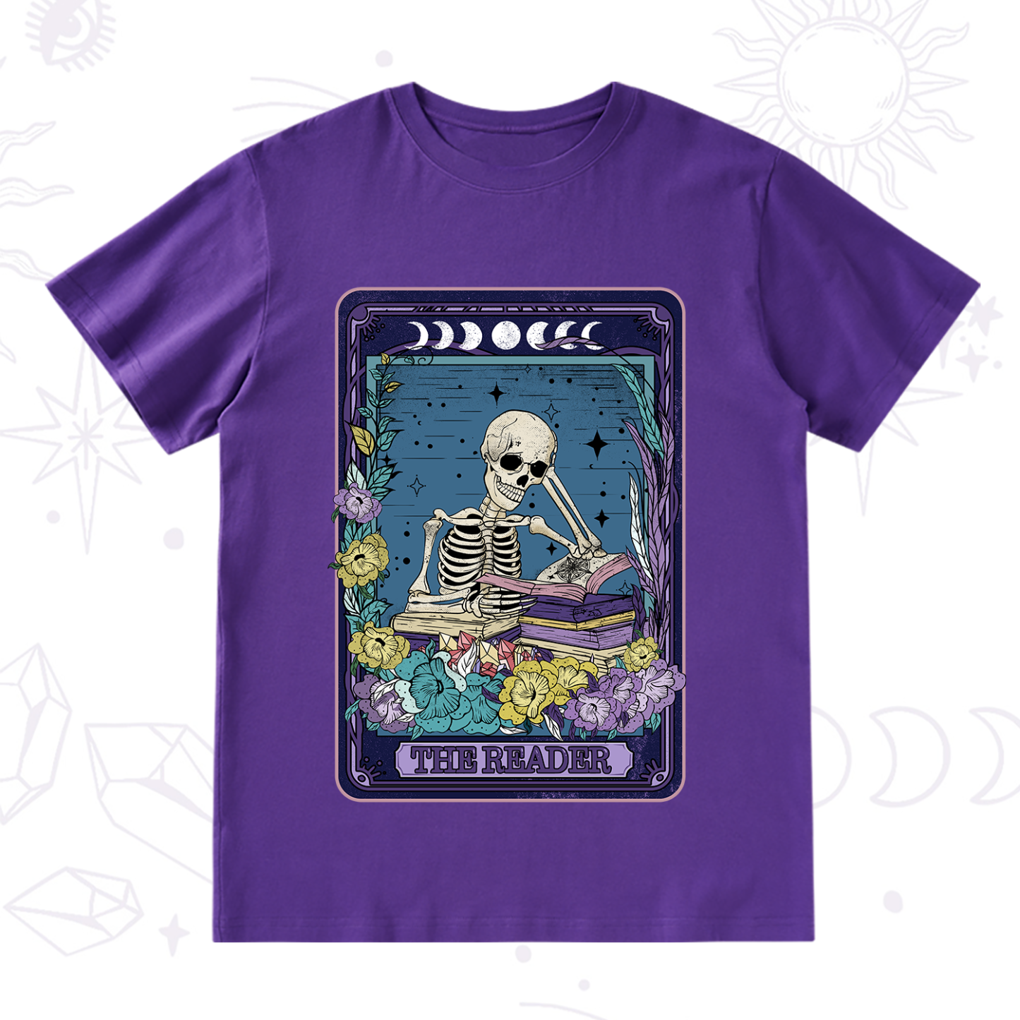 Purplehecate The Reader Tarot Card T-Shirt