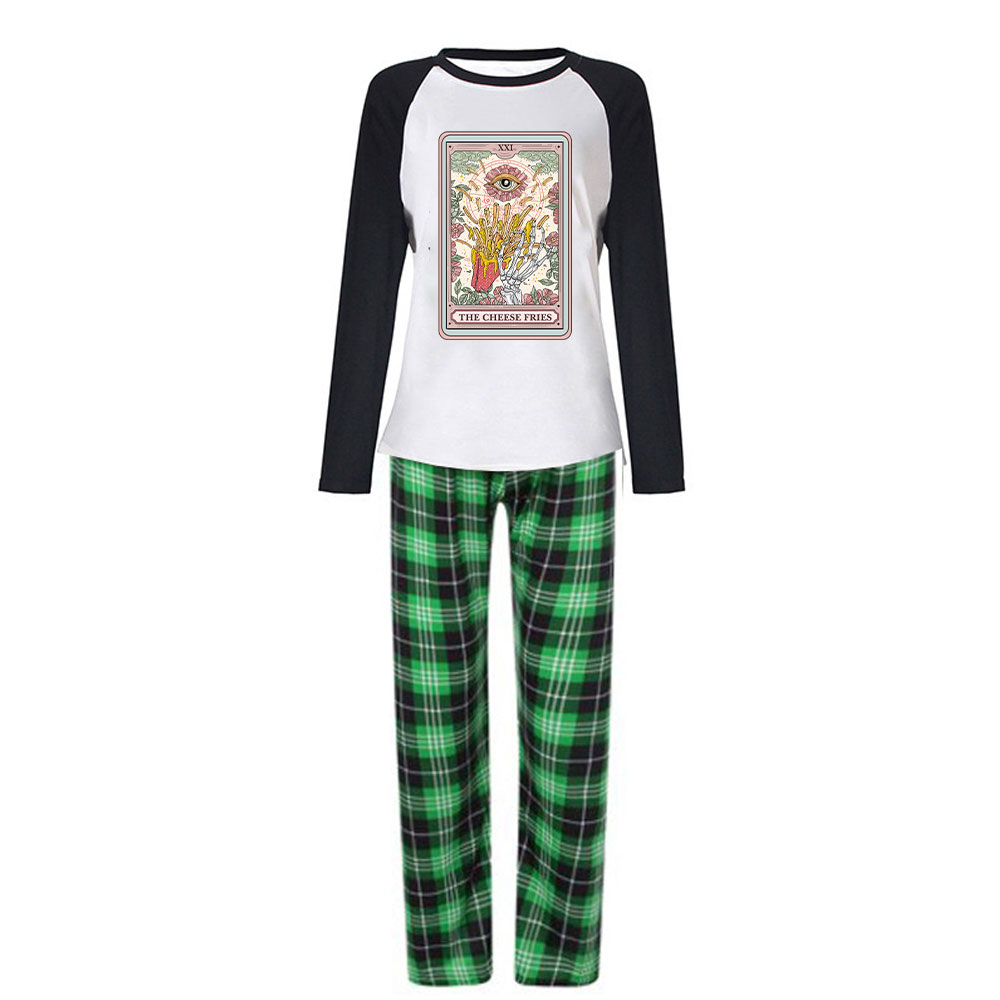Purplehecate The Cheese Fries Tarot Christmas Pajamas