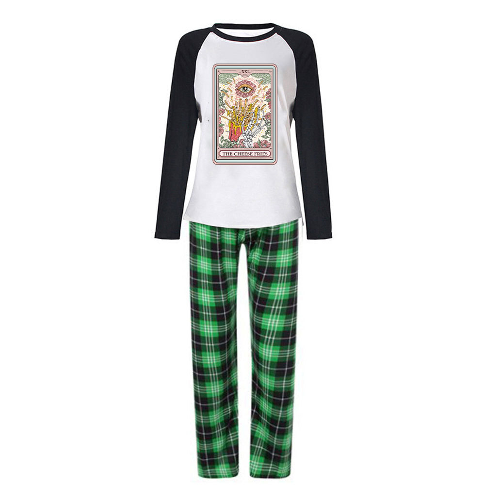 Purplehecate The Cheese Fries Tarot Christmas Pajamas