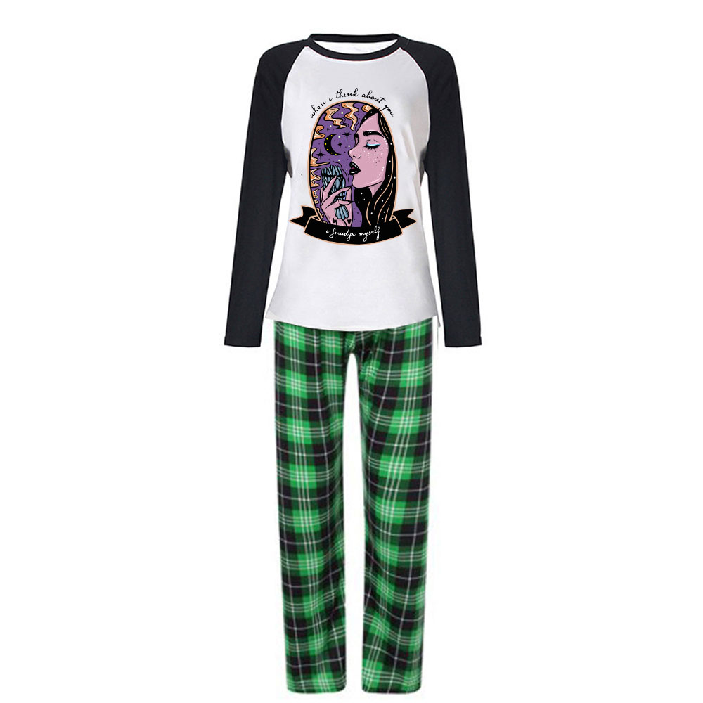 Purplehecate When I Think About You Christmas Pajamas