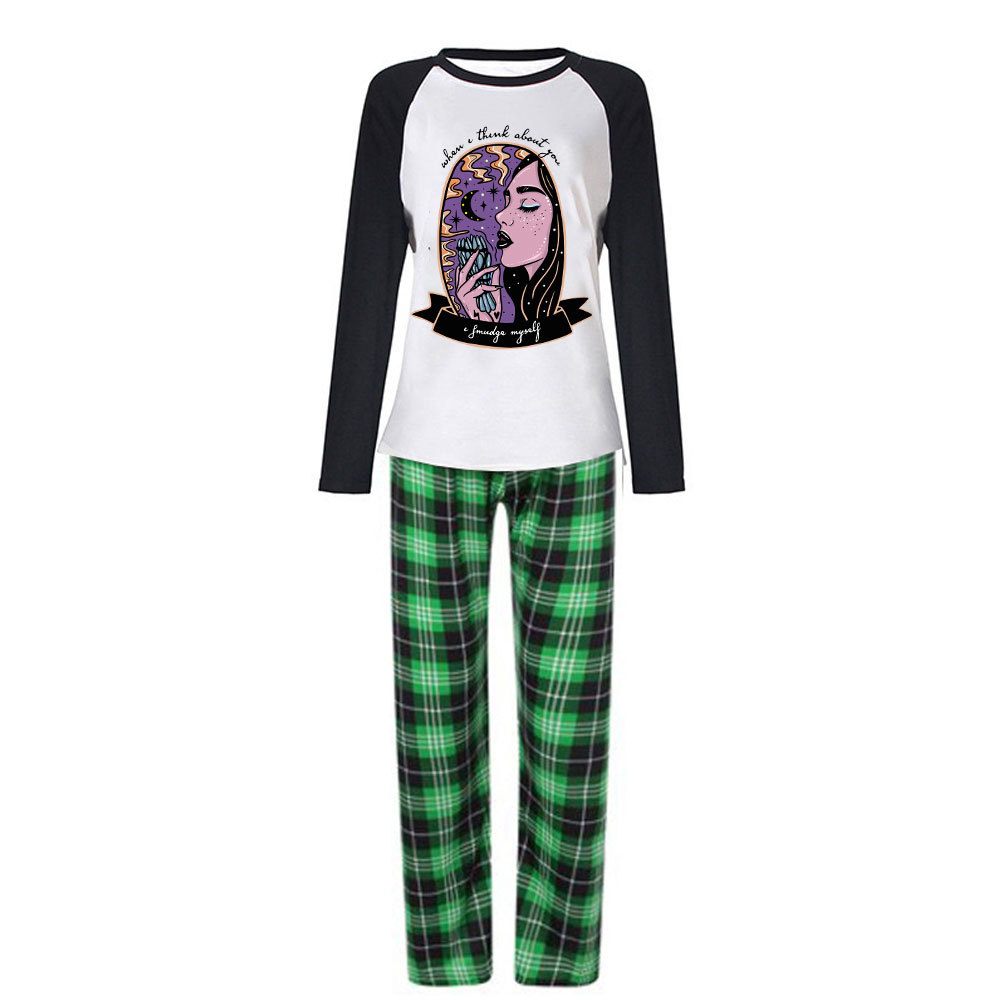 Purplehecate When I Think About You Christmas Pajamas