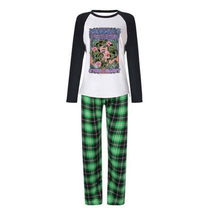 Purplehecate The Gorgon with Snake Hair Medusa Christmas Pajamas