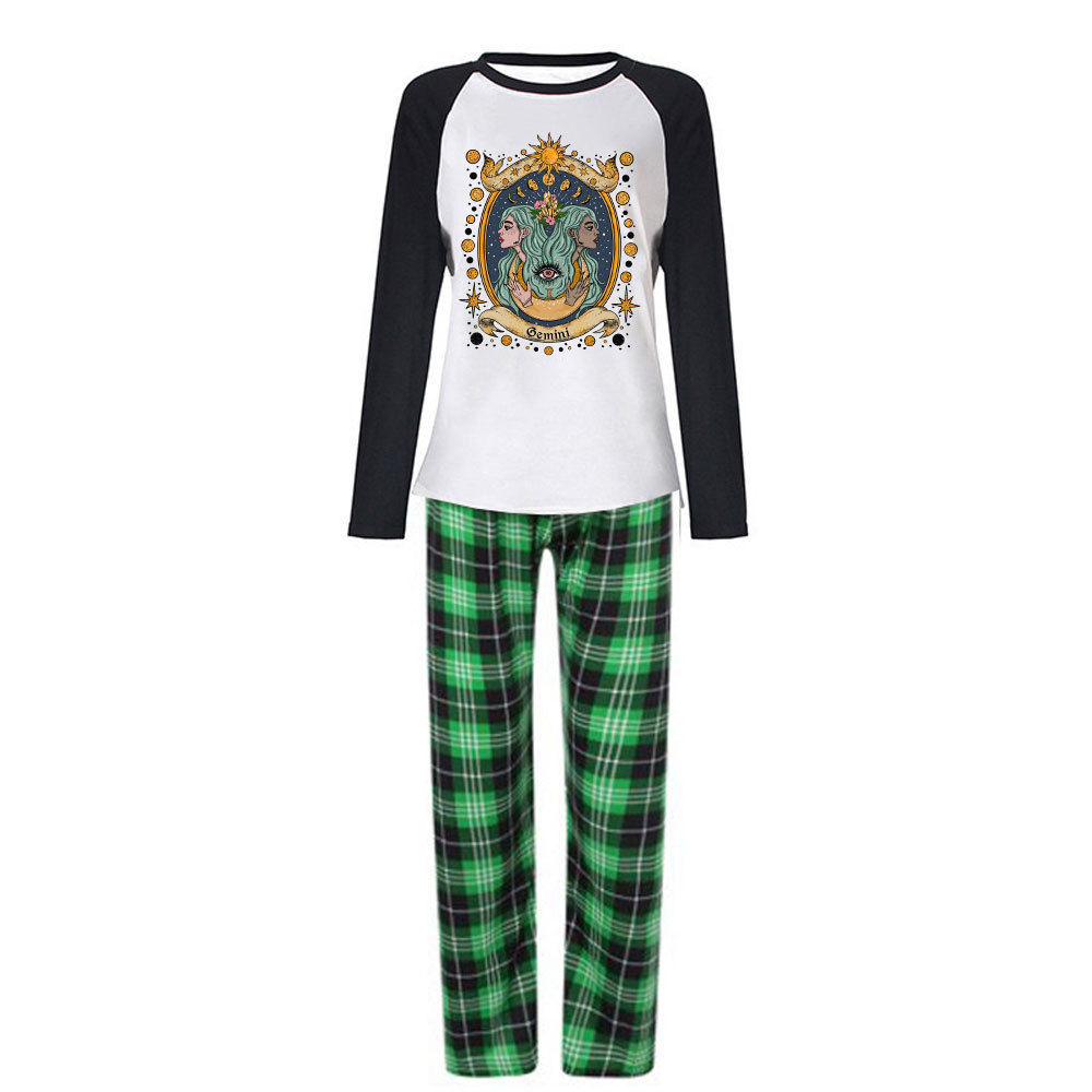 Purplehecate Celestial Gemini Zodiac Christmas Pajamas