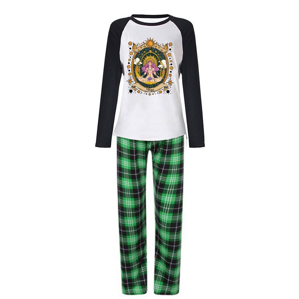 Purplehecate Virgo Radiance Zodiac Christmas Pajamas