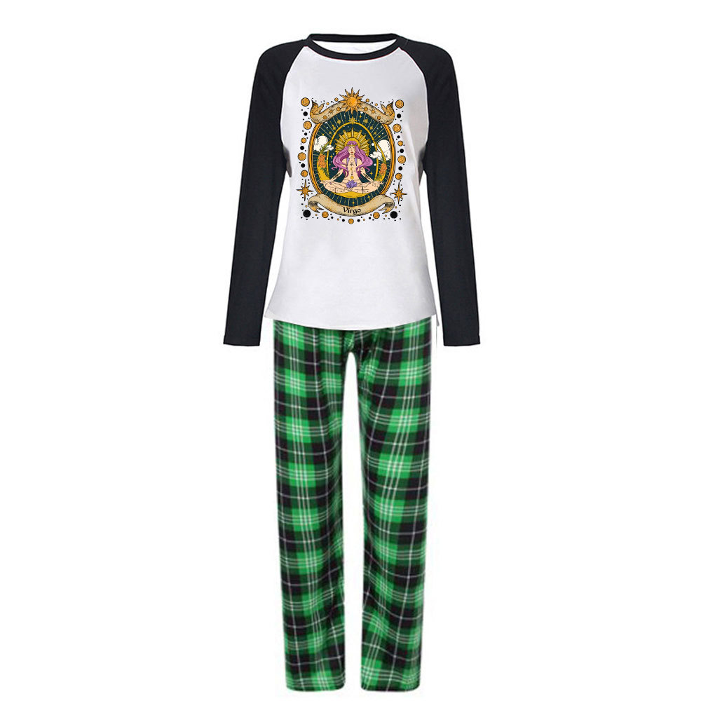 Purplehecate Virgo Radiance Zodiac Christmas Pajamas