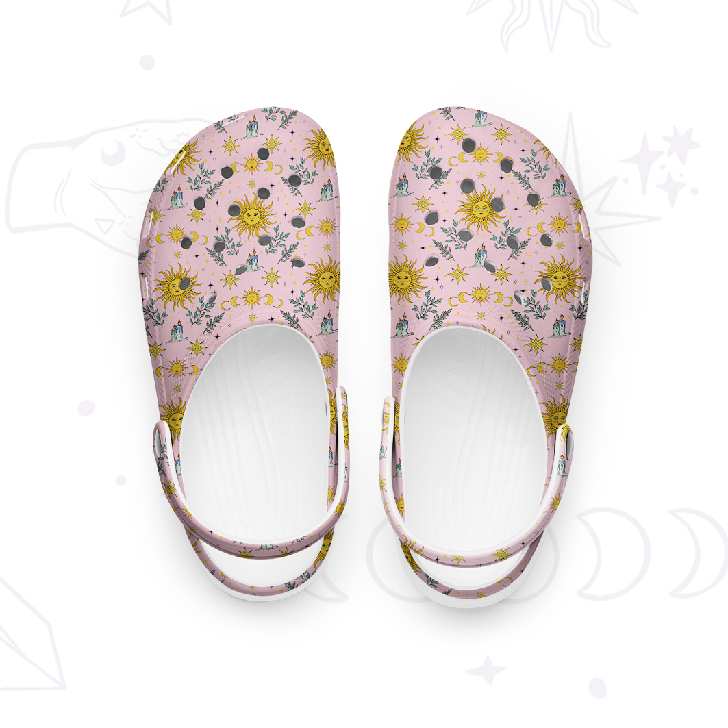 Purplehecate Magic of Sun and Moon Rubber Clogs