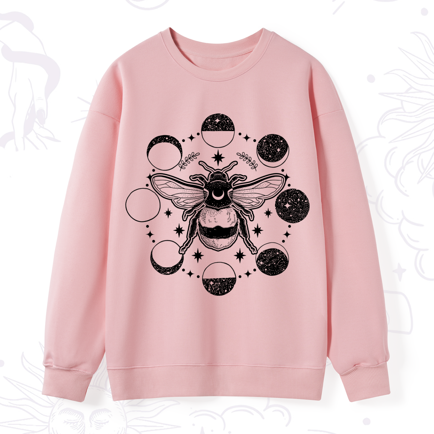 Purplehecate Moon Bee Sweatshirt