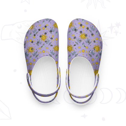 Purplehecate Magic of Sun and Moon Rubber Clogs