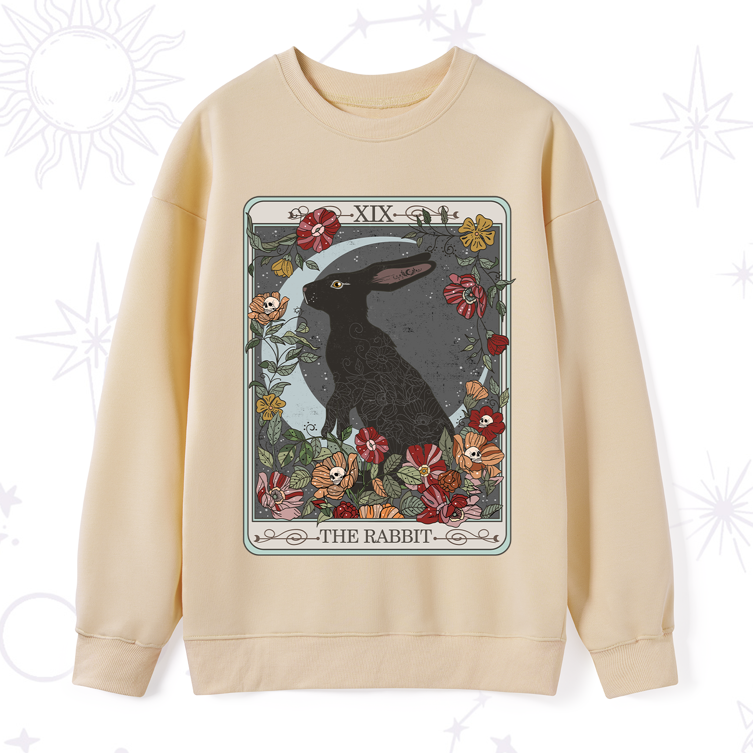 Purplehecate The Rabbit Tarot Sweatshirt