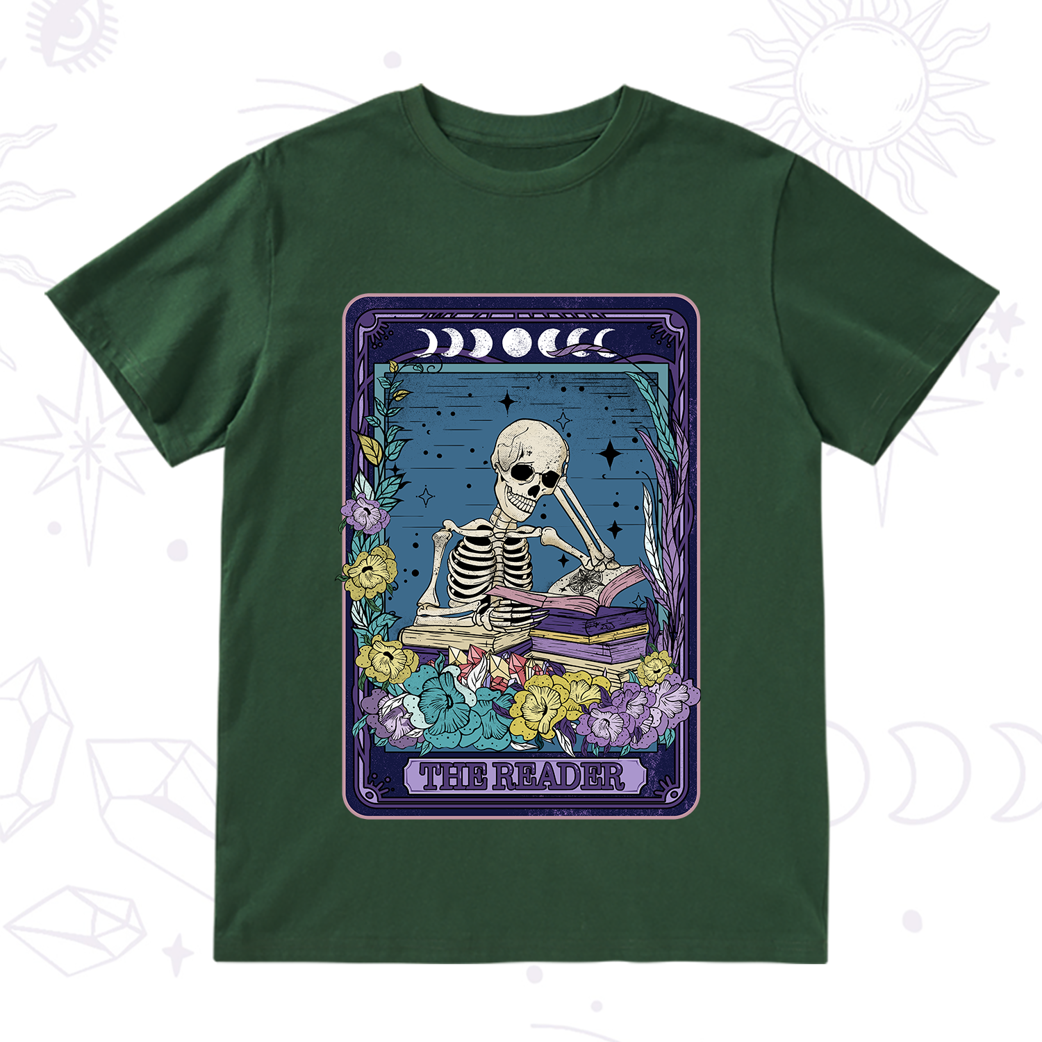 Purplehecate The Reader Tarot Card T-Shirt