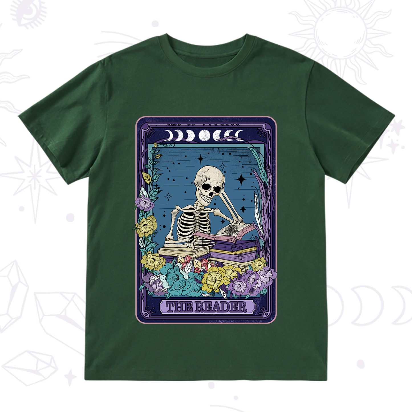 Purplehecate The Reader Tarot Card T-Shirt