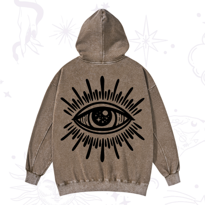 Purplehecate Evil Eye Washed Hoodie
