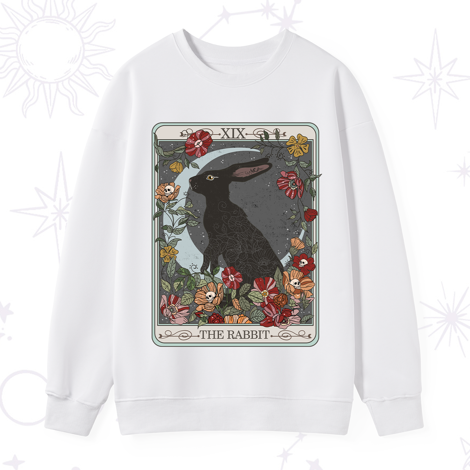 Purplehecate The Rabbit Tarot Sweatshirt
