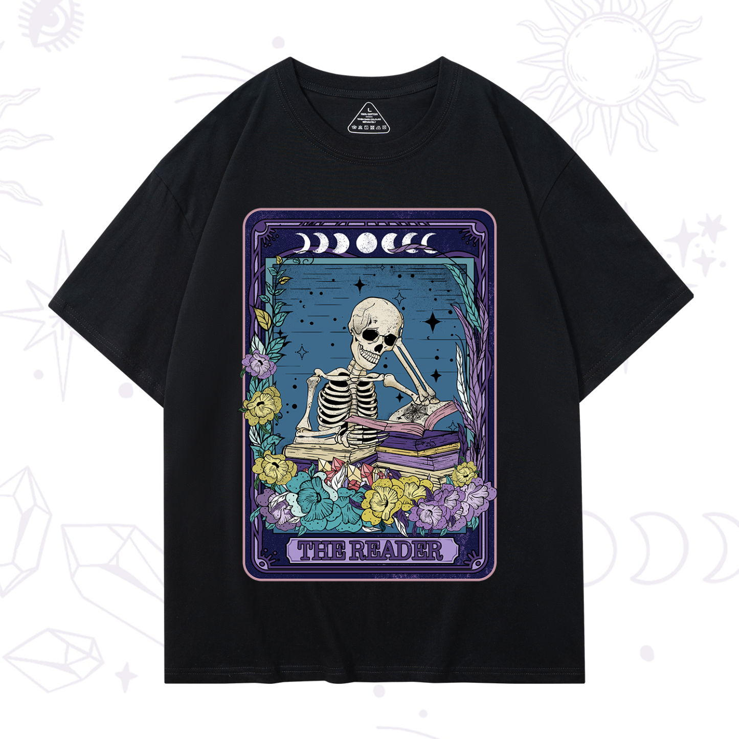 Magic Purplehecate The Reader Tarot Card T-Shirt