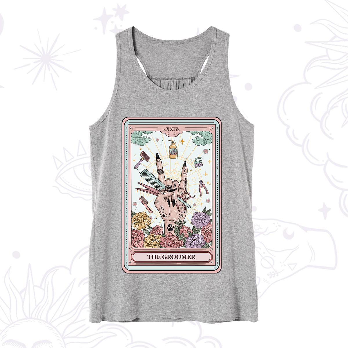 Purplehecate The Pet Groomer Tarot Card Tank
