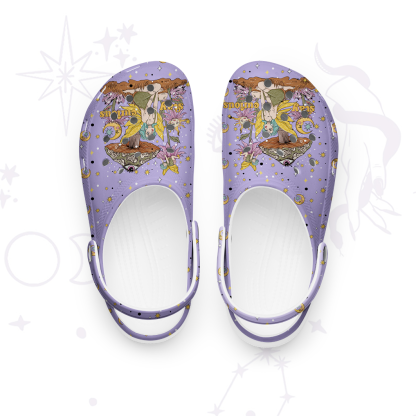 Purplehecate Stay Curious Rubber Clogs
