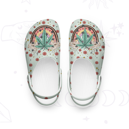 Purplehecate Drugs Not Hugs Rubber Clogs