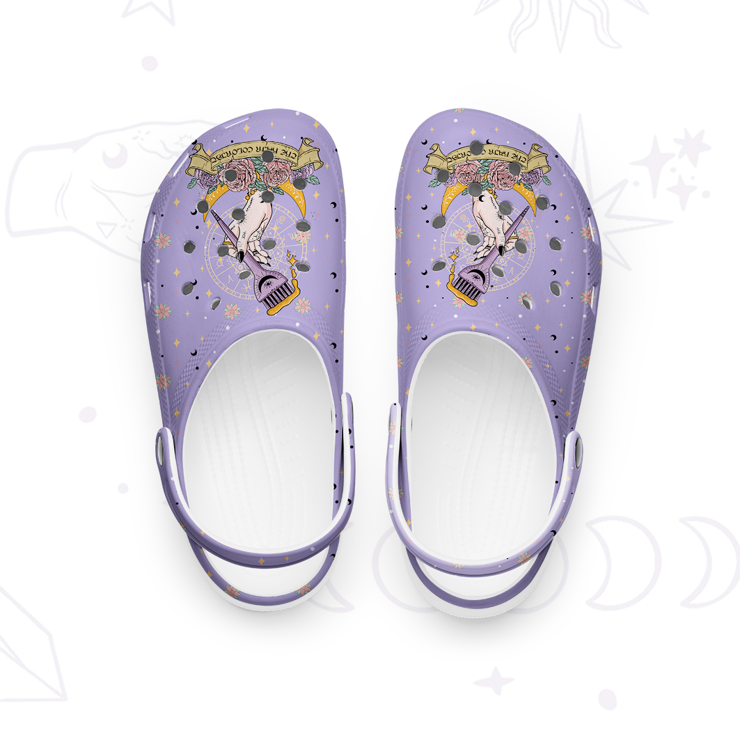 Purplehecate The Hair Colorist Tarot Rubber Clogs