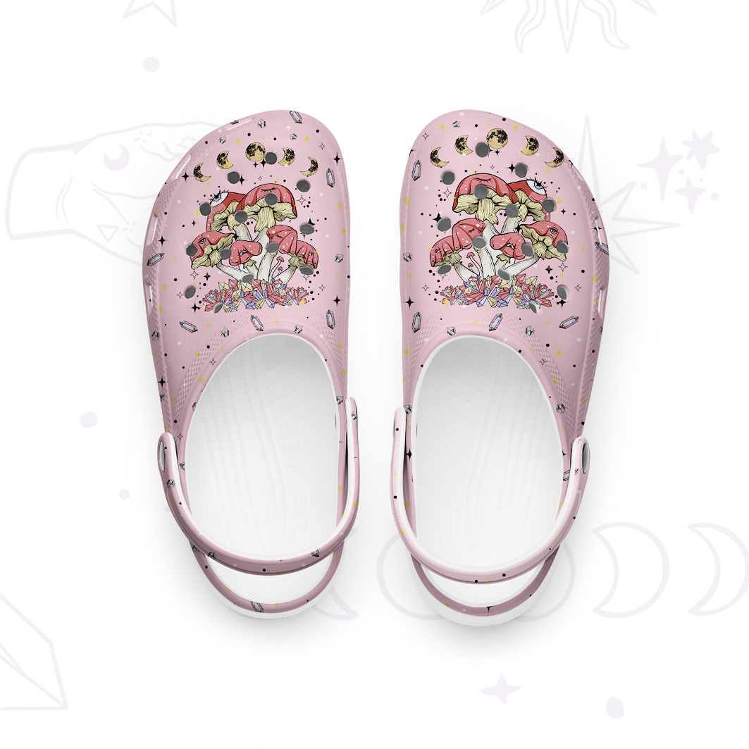Purplehecate Magic Mushroom Rubber Clogs