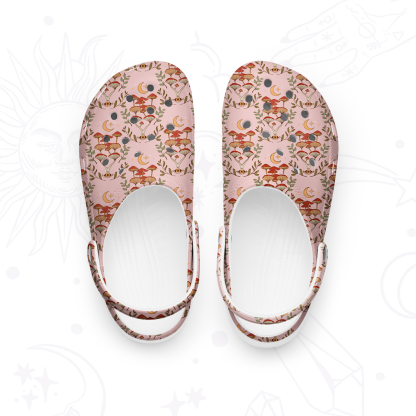 Purplehecate Psychedelic Mushrooms Rubber Clogs