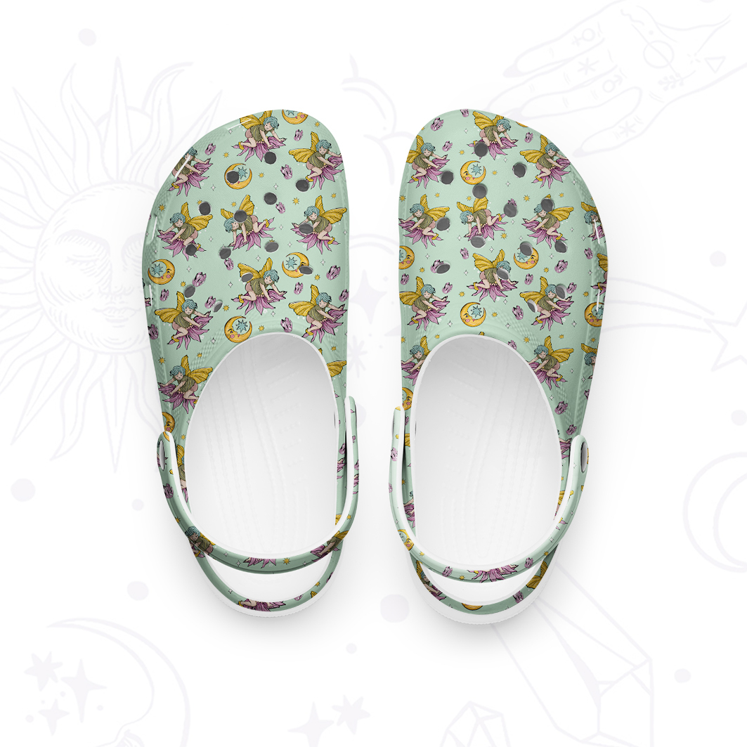 Purplehecate Fairy Dust Rubber Clogs