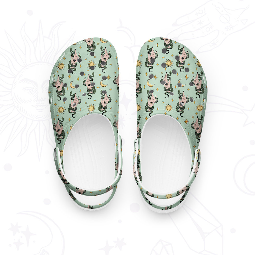 Purplehecate Reach For The Moon Rubber Clogs