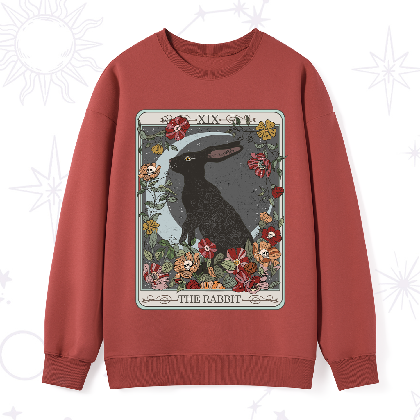 Purplehecate The Rabbit Tarot Sweatshirt
