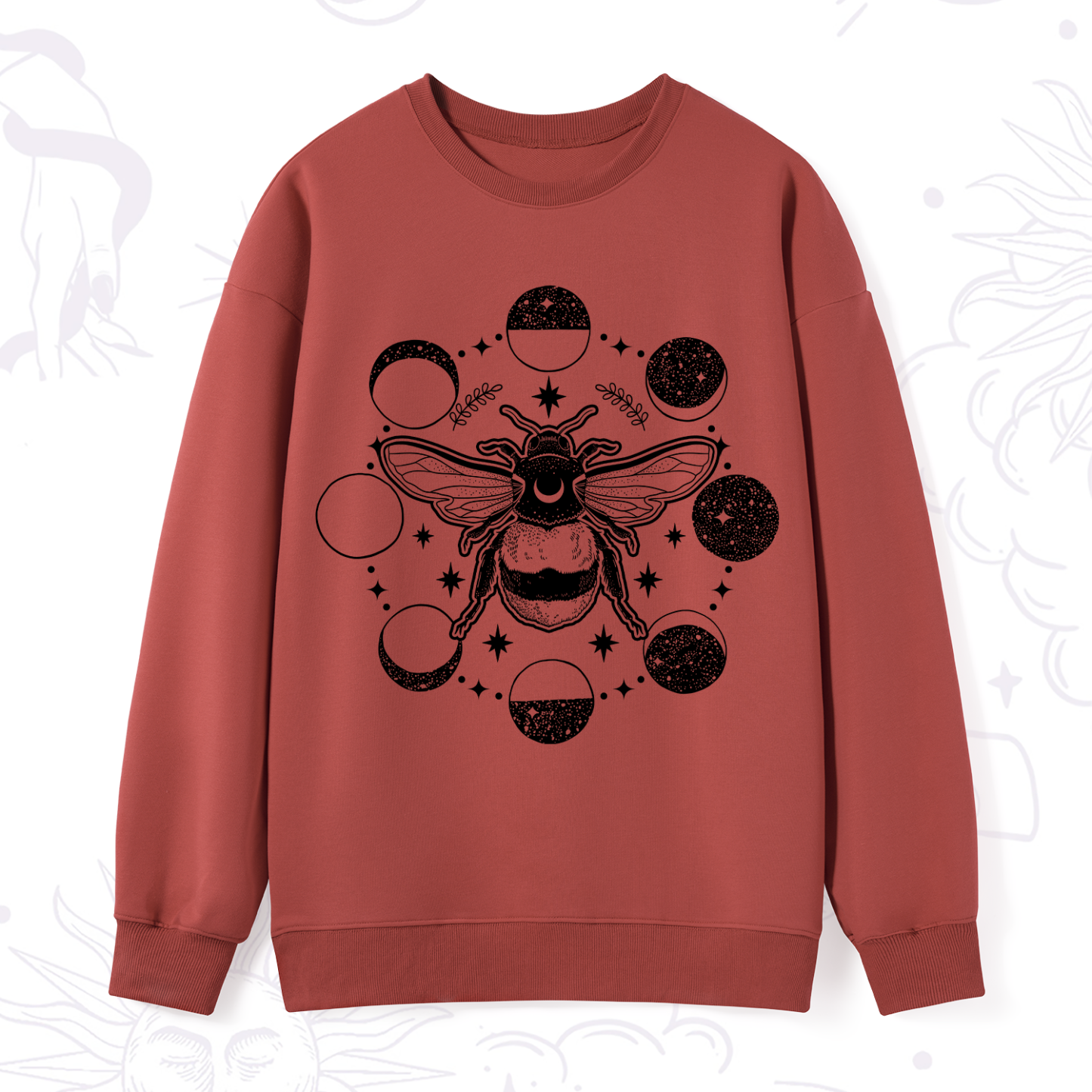 Purplehecate Moon Bee Sweatshirt