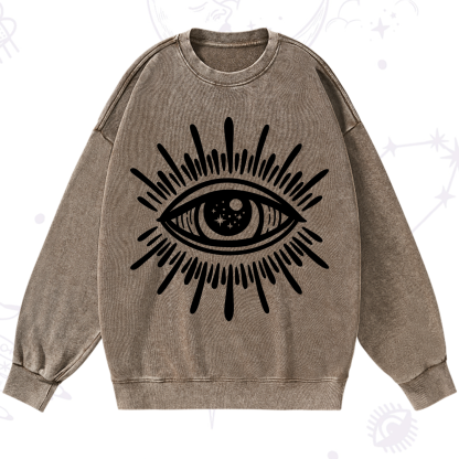 Purplehecate Evil Eye Washed Sweatshirt