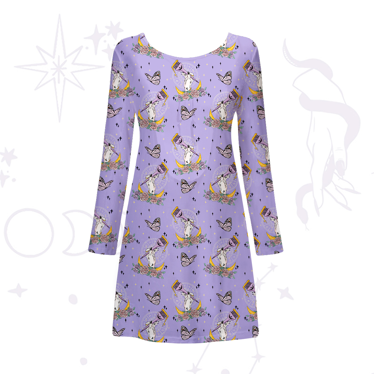 Purplehecate The Hair Colorist Beachwear Cover-Up Dress