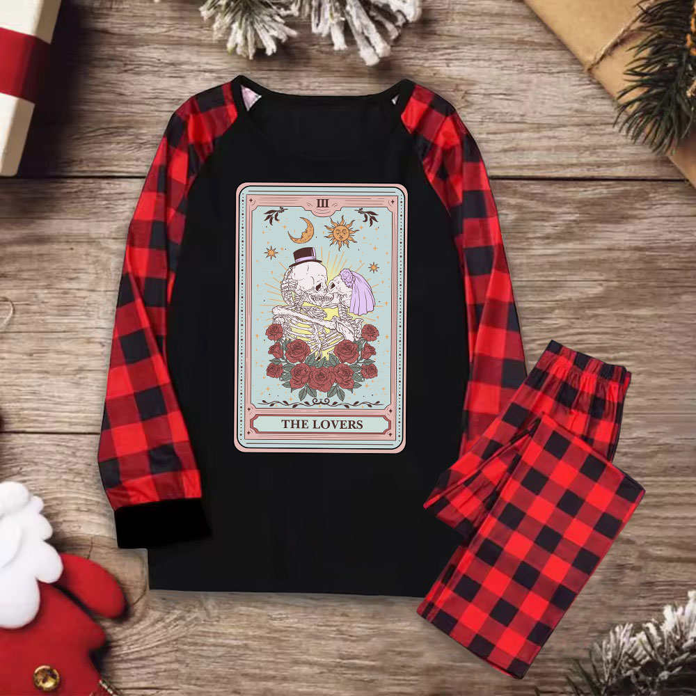 Purplehecate The Lovers Tarot Christmas Pajamas