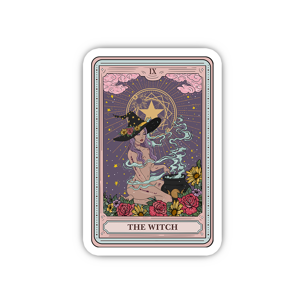 Purplehecate The Witch Tarot Sticker